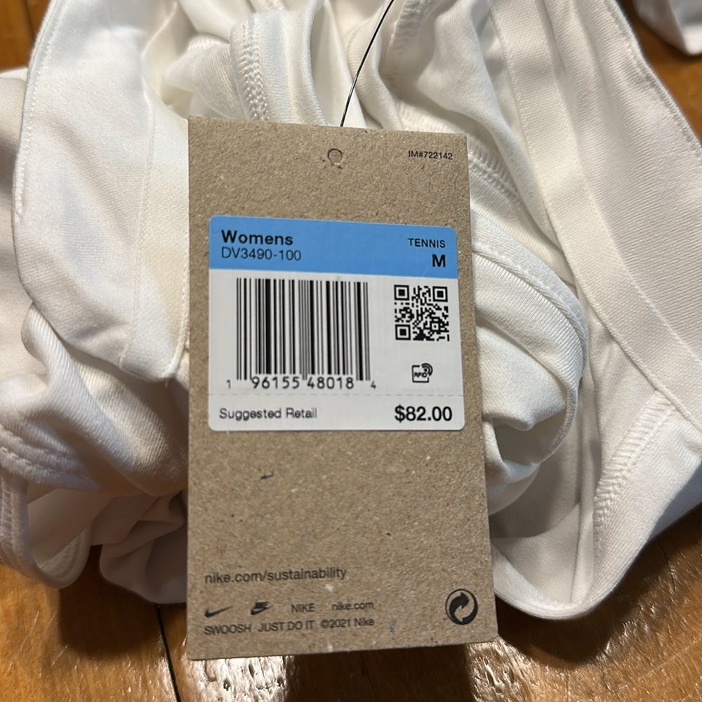 Women’s Nike NikeCourt Dri-FIT Victory Tennis Dress DV3490-100 White NEW - Picture 4 of 7